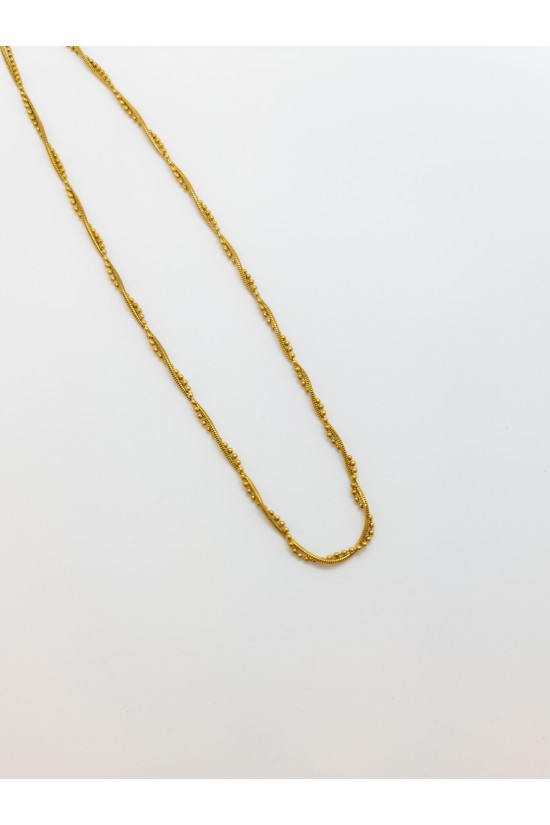 Çift Zincir Çelik Kolye