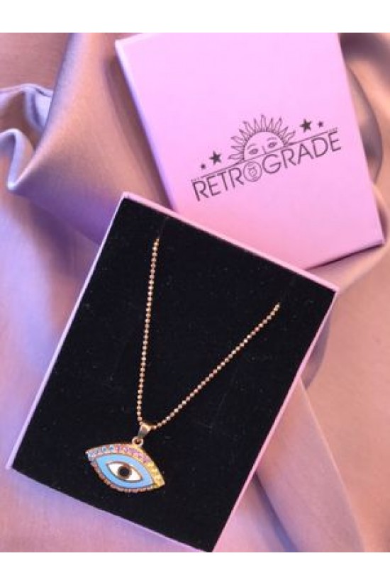 Renkli Taşlı Göz Kolye