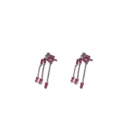 RUBY SALLANTILI KÜPE  PEMBE