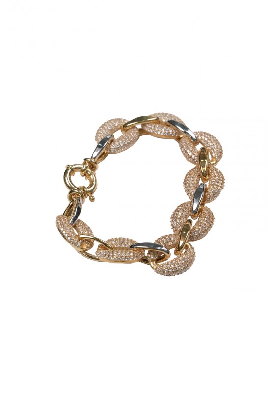 2 Renk Altın İşlemeli Bileklik