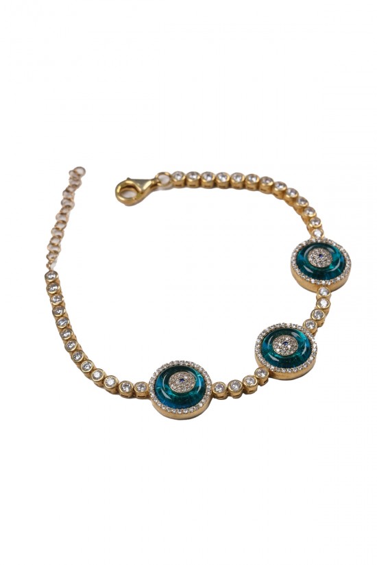 Üçlü Camgöz Su Yolu Bileklik