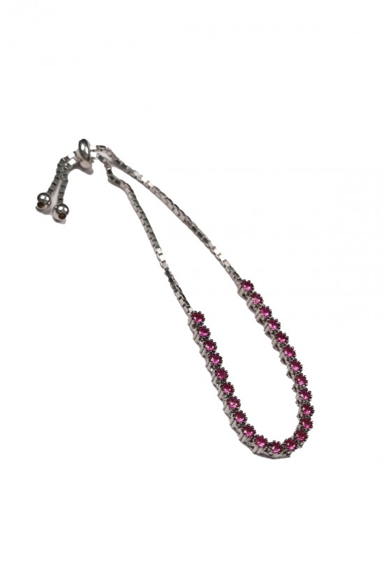 Pembe Taşlı Su Yolu Bileklik