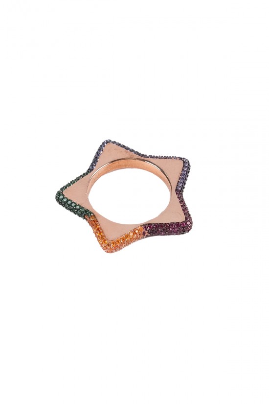 Multi Color Yıldız Yüzük